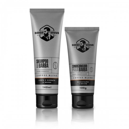 Kit para Barba Shampoo + Condicionador para Barba Coffee Blend Barba Brava