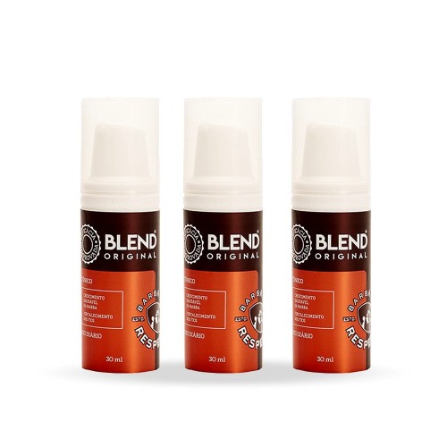 Kit 3 Blend Tônico para Crescimento da Barba 30mL - Barba de Respeito