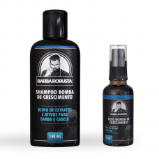 Shampoo Para Barba + Óleo Barba Robusta