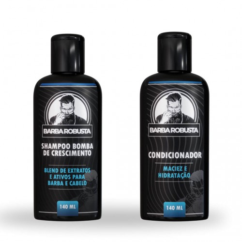 Shampoo para Barba e Condicionador - Barba Robusta