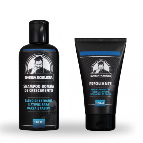 Shampoo para Barba e Esfoliante - Barba Robusta