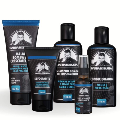 Kit Para Barba Completo - Barba Robusta