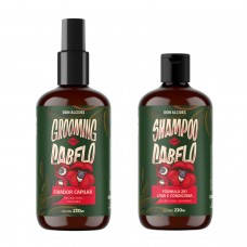 Kit Shampoo 2 em 1 + Grooming Fixador Capilar Don Alcides Guaraná