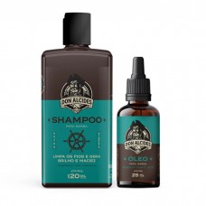 Kit Shampoo + Óleo para Barba Don Alcides Calico Jack