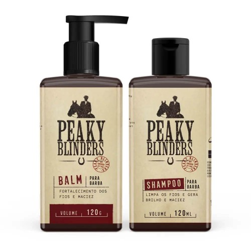 Kit Balm e Shampoo Para Barba Don Alcides Peaky Blinders