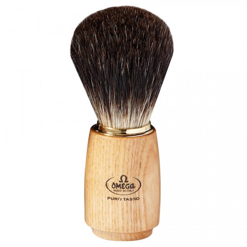 Pincel De Barbear Omega Texugo Preto Black Badger 6150