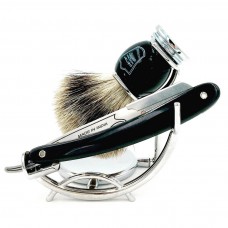 Kit de Barbear Parker SRB - Navalhete + Pincel Texugo + Suporte