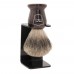 Pincel De Barbear Parker Texugo Puro THPB Com Suporte Pure Badger