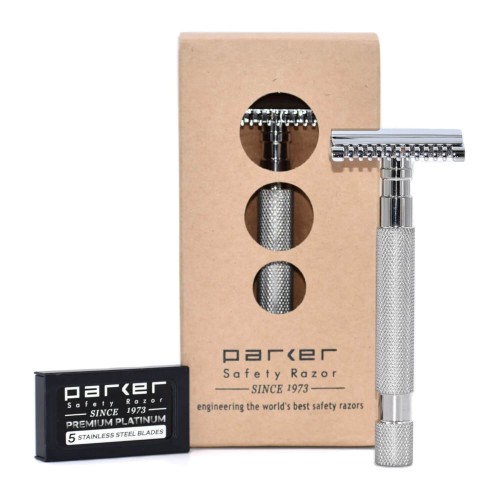 Aparelho De Barbear - Safety Razor Parker 68S Aço Inoxidável 316L Marítimo