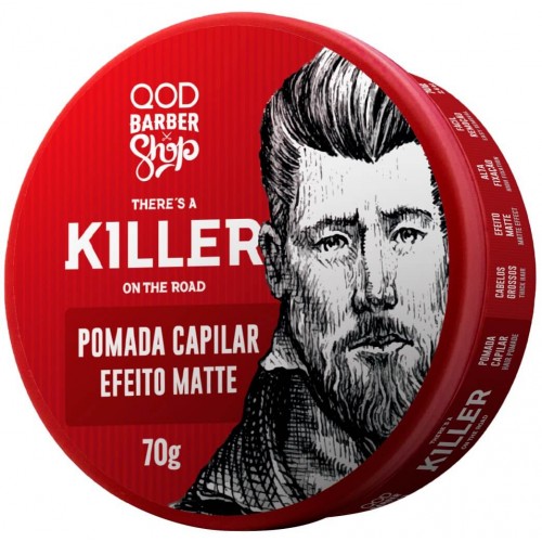 Pomada Capilar Qod Barber Shop Killer Fixação Alta 70g