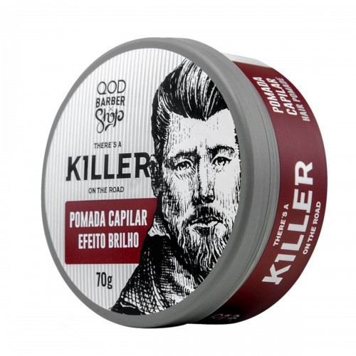 Pomada Modeladora Capilar Killer Alta Fixação - Efeito Brilho - Qod Barber Shop