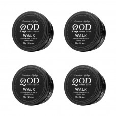 Pomada Modeladora Walk Matte Fixação Média - Qod Barber Shop - 4 un