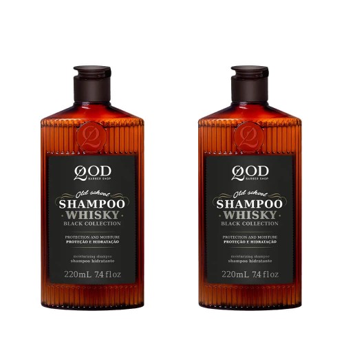 Kit 2 Shampoo Whiskey 220ml QOD Barber Shop