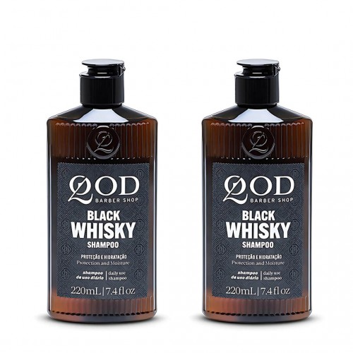 Kit 2 Shampoo Whiskey 220ml QOD Barber Shop