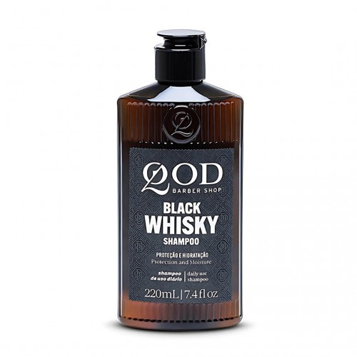 Shampoo Qod para Barba e Cabelo - Proteção e Hidratação Old School WHISKEY 220ml