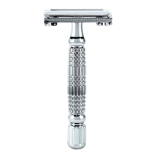 Aparelho De Barbear - Safety Razor Rockwell R1 Butterfly WHITE CHROME