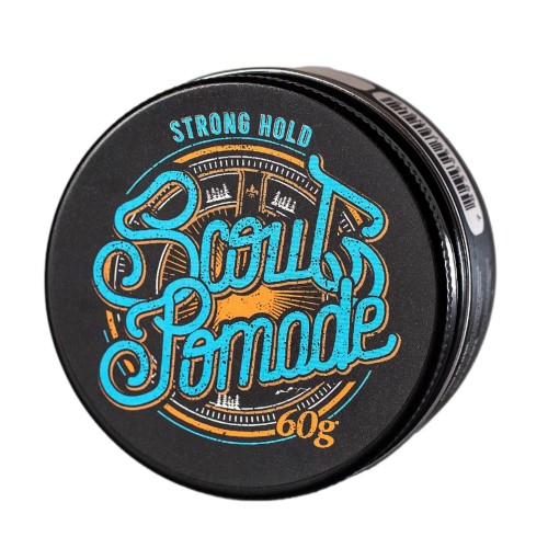 Pomada Modeladora Scout Pomade 60g Strong Hold Efeito Brilho Fixação Forte