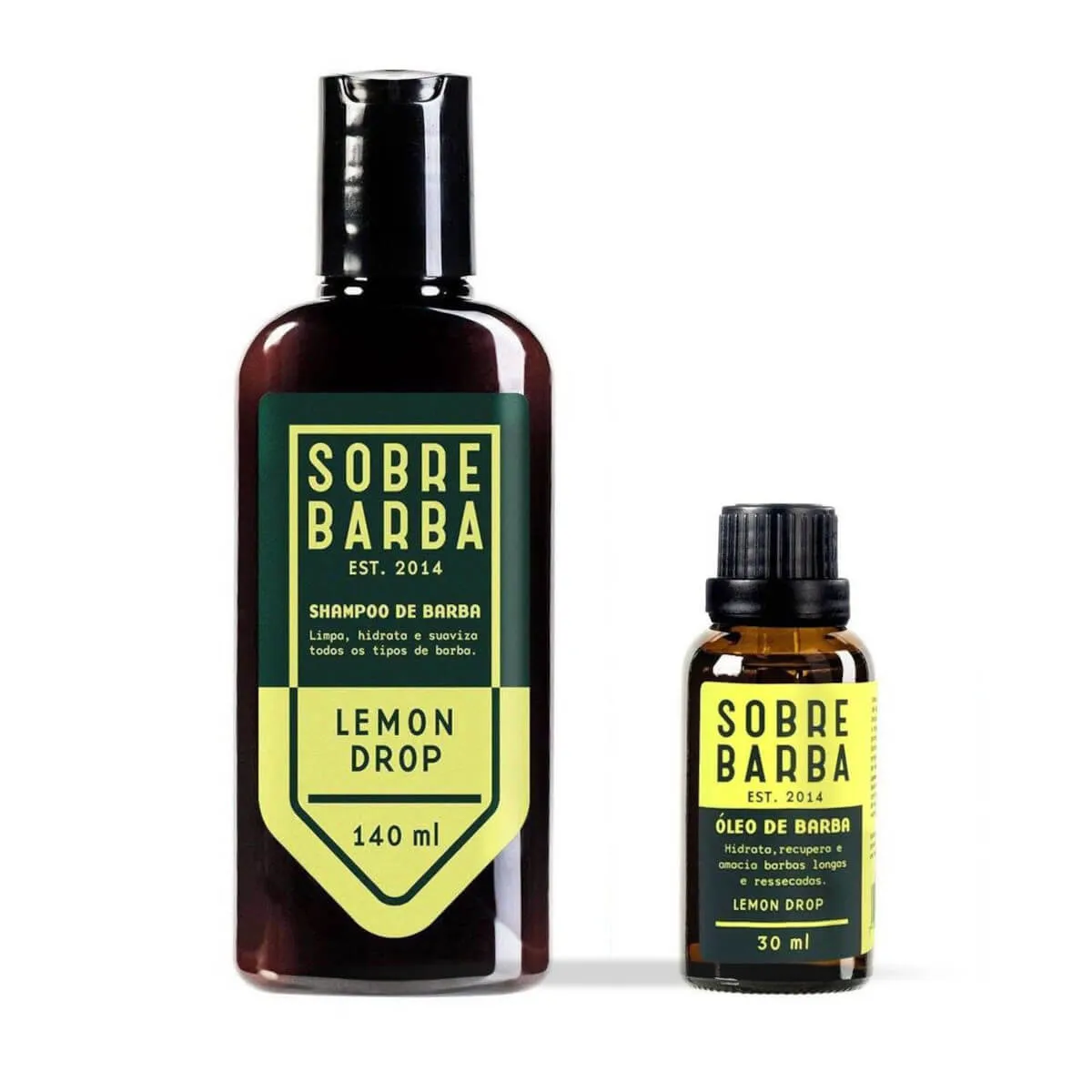 Kit SOBREBARBA Shampoo leo para Barba Lemon Drop