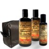 Kit para Barba Shampoo + Condicionador + Balm de Barba Viking Terra + Necessaire Grátis