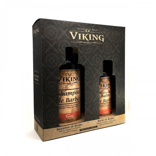 Kit para Barba Shampoo e Balm Viking Terra