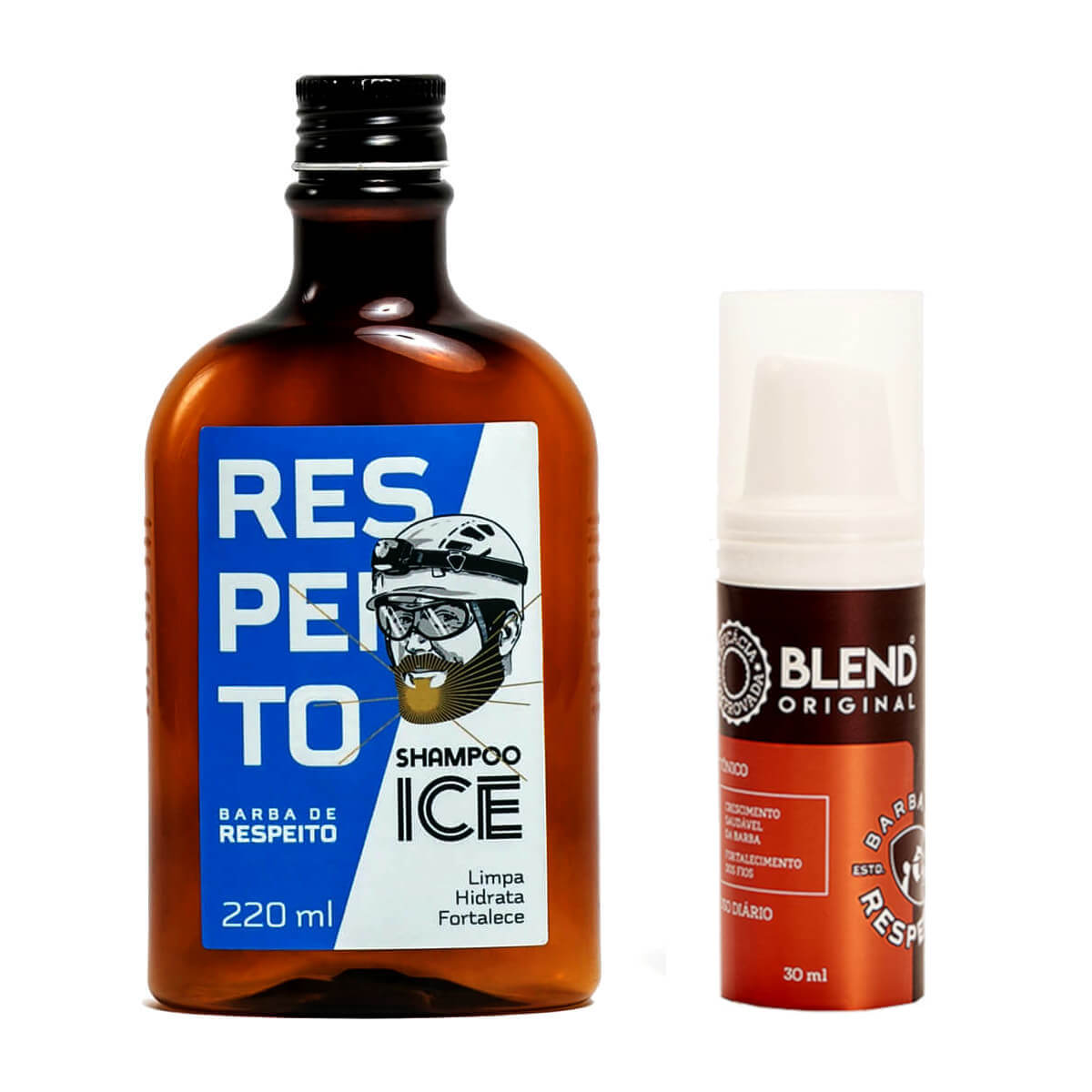 Kit Barba de Respeito Shampoo Blend Original para Crescimento da